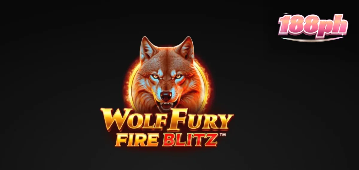 Wolf Fury Fire Blitz slot game screen na may mga simbolo ng prutas at lobo